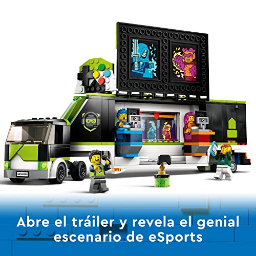 LEGO 60388 City Camión de Torneo de Videojuegos, Esports, Vehículo de Juguete para Construir para Niños de 7 Años o Más, Idea de Regalo para Gamers