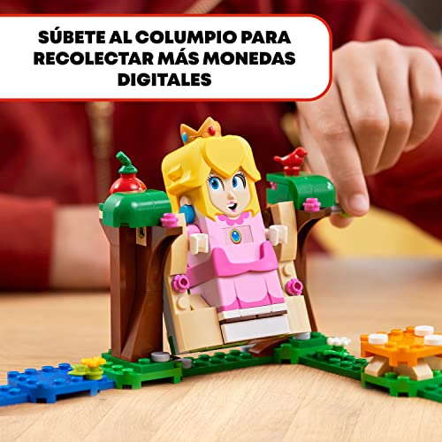 LEGO 71403 Super Mario Pack Inicial: Aventuras con Peach, Figura Interactiva de Princesa, Toad Amarillo, Juguete de Construcción, Regalo de Mario Bros para Niños de 6+ Años