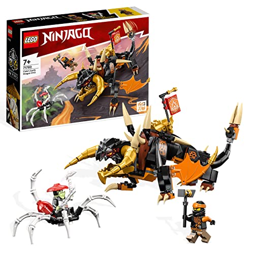 LEGO 71782 Ninjago Dragón de Tierra EVO de Cole, Animal de Juguete para Niños y Niñas, Figura de Escorpión, Juego de Acción con Mini Figuras Ninja