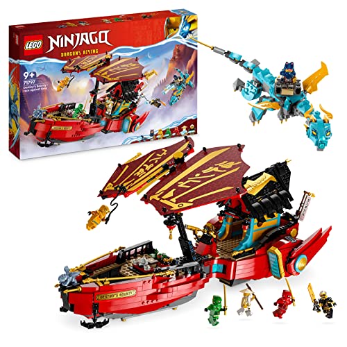 LEGO 71797 Ninjago La Recompensa de Destiny - Carrera contrarreloj, Juguete Nave Ninja Air con Figuras de Dragón y Minifiguras, Set Vehículo 2023, Idea de Regalo de Cumpleaños para Niños y Niñas