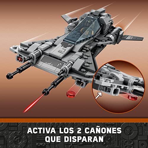 LEGO 75346 Star Wars Caza Snub Pirata, Juguete de Construcción Mandalorian, 3 Temporada, Mini Figuras Piloto Snub y Vane, Accesorios de Armas, Regalo Coleccionable