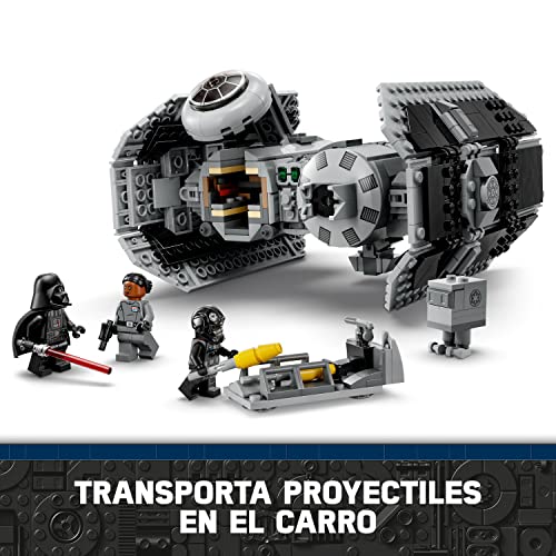 LEGO 75347 Star Wars TM Bombardero Tie, Maqueta de Caza Estelar para Construir, Droide Gonk y Mini Figura de Darth Vader, Espada Láser de Juguete, Regalo de Reyes para Niños y Niñas de 9 Años o Más