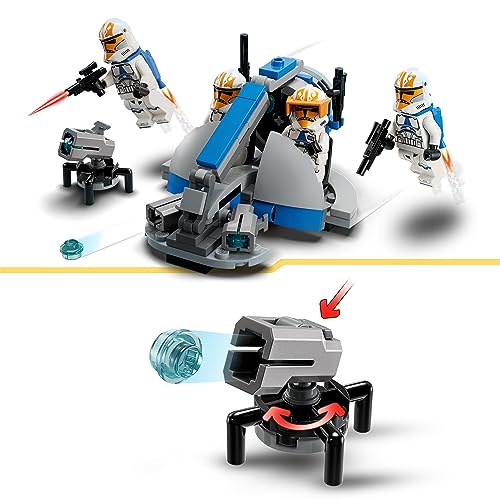 LEGO 75359 Star Wars Pack de Combate: Soldados Clon de la 332 de Ahsoka, Set de Las Guerras Clon con Vehículo Speeder con Cañones y Minifiguras, Idea de Regalo Pequeño para Niños Mayores de 6 Años