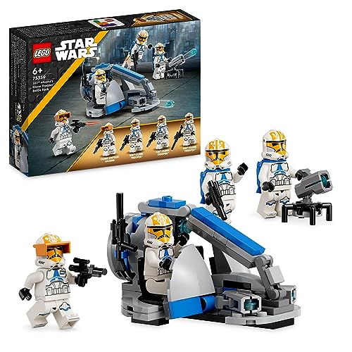 LEGO 75359 Star Wars Pack de Combate: Soldados Clon de la 332 de Ahsoka, Set de Las Guerras Clon con Vehículo Speeder con Cañones y Minifiguras, Idea de Regalo Pequeño para Niños Mayores de 6 Años