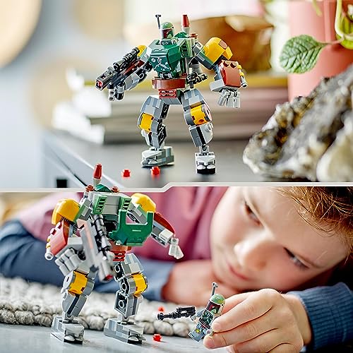 LEGO 75369 Star Wars Meca de Boba Fett, Figura de Acción para Construir con Bláster y Mochila Propulsora, Set Coleccionable para Niños