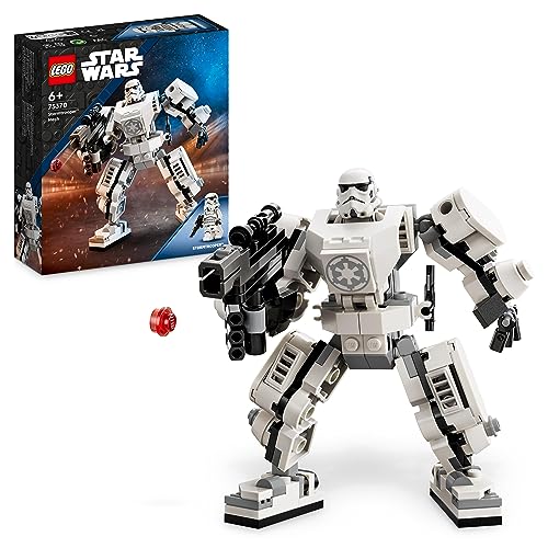 LEGO 75370 Star Wars Meca Soldado Imperial, Maqueta de Figura de Acción para Construir con Piezas Articuladas, Cabina para Minifigura y Gran Cañón de Disparo, Juguete Coleccionable