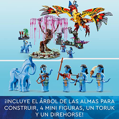 LEGO 75574 Avatar Toruk Makto y Árbol de Las Almas, Juguete de Construcción con Direhorse, Mini Figuras Jake Sully y Neytiri, Set de Película