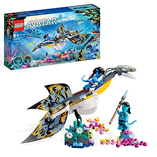 LEGO 75575 Avatar Descubrimiento del Ilu, The Way of Water, Animal de Juguete para Construir, Aventuras Submarinas, Coleccionable para Niños y Fans de la Película