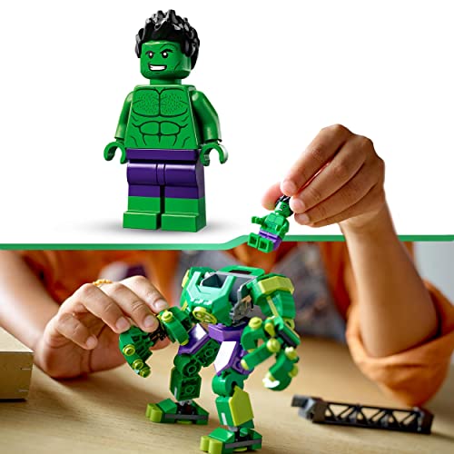 LEGO 76241 Marvel Armadura Robótica de Hulk, Figura de Acción, Juguete Avengers de Construcción para Niños y Niñas, Coleccionable, Superhéroes, Regalo de Semana Santa y Pascua