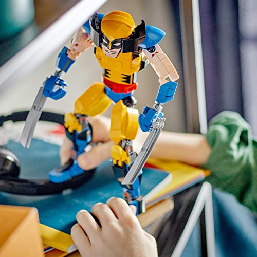 LEGO 76257 Marvel Wolverine Figura para Construir, Set Juguete de Acción X-Men con 6 Garras, Juega y Expone la Colección de Superhéroes Icónicos. para Niños y Niñas de más de 8 Años