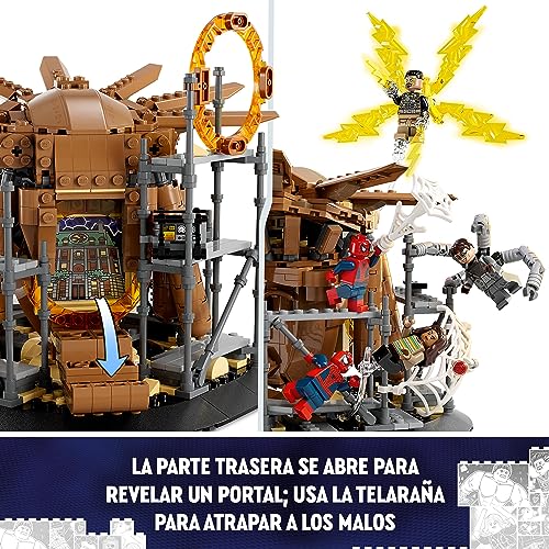 LEGO 76261 Marvel Batalla Final de Spider-Man, Recrea la Escena de No Way Home con 3 Minifiguras de Peter Parker, Duende Verde, Electro, Hombre de Arena, Ned, Dr Strange y MJ, Maqueta Coleccionable