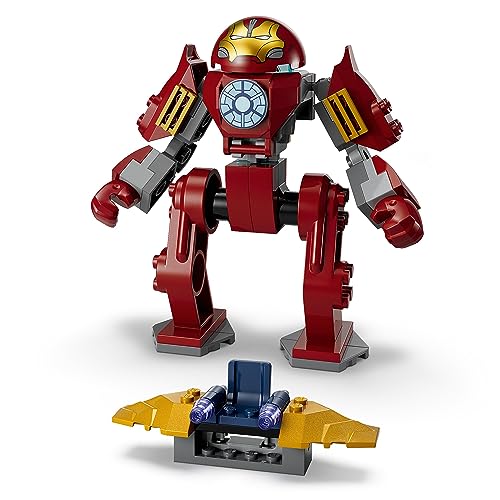 LEGO 76263 Marvel Hulkbuster de Iron Man vs. Thanos Juguete para Niños a Partir de 4 Años, Acción de Superhéroes basada en Vengadores: Infinity War, Figura de Acción, Avión de Juguete y 2 Minifiguras