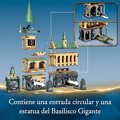 LEGO 76389 Harry Potter Castillo Hogwarts: Cámara Secreta, Set 20 Aniversario con Mini Figura Dorada, Regalos para la Primera Comunión de Niños y Niñas