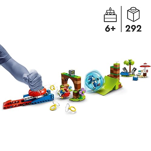 LEGO 76990 Sonic The Hedgehog Sonic: Desafío de la Esfera de Velocidad, Juguete de Construcción con 3 Personajes y Una Figura de Moto Bug Badnik, Juguetes para Niños y Niñas A Partir de 6 Años