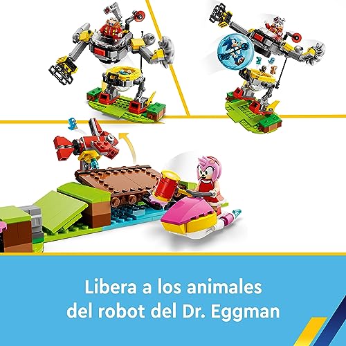 LEGO 76994 Sonic The Hedgehog Sonic: Desafío del Looping de Green Hill Zone, Juego de Construcción para Niños y Niñas con 9 Personajes, Incluidas Las Figuras del Dr. Eggman y Amy