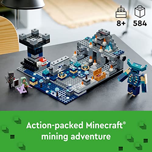 LEGO Minecraft The Deep Dark Battle Set 21246 Biome Adventure Toy - Ciudad antigua con figura de guardián, torre explosiva y cofre del tesoro, para niños a partir de 8 años