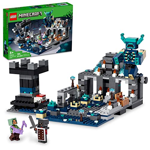 LEGO Minecraft The Deep Dark Battle Set 21246 Biome Adventure Toy - Ciudad antigua con figura de guardián, torre explosiva y cofre del tesoro, para niños a partir de 8 años