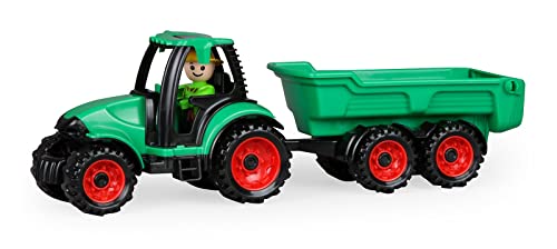 Lena- Tractora con Remolque, Color Verde (SiMM Spielwaren GmbH 01625)