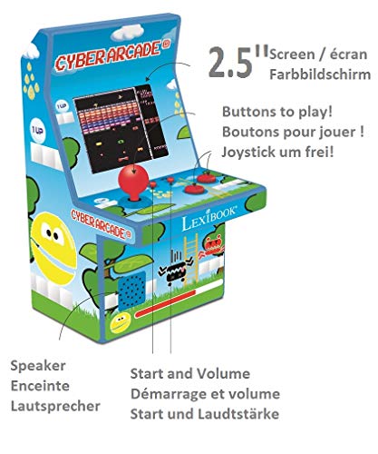 Lexibook JL2950 Consola Cyber Arcade, 300 juegos
