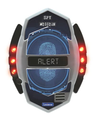 Lexibook Spy Mission, Detector de Movimiento espía con Alarma, Efectos de luz, detección hasta 30 centímetros, Negro/Rojo, Color (RPSPY05)