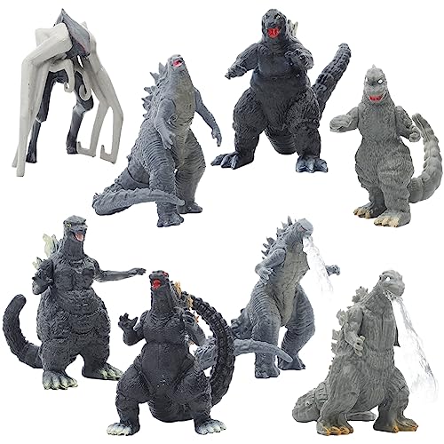 LGQHCE Figuras De Godzilla, Godzilla Mini Figuras, Godzilla Mini Juego de Figuras Decoración para Tartas Pastel Decoración Suministros,Dibujos Animados De Tartas para Fiestas