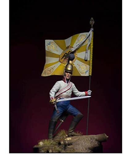 LIANGFANG 1/24 75Mm Guerrero Antiguo príncipe Austerlitz 75 Mm Kit de Modelo de Figura de Resina sin Montar sin Pintar