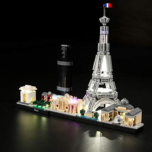 LIGHTAILING Conjunto de Luces (Architecture Paris) Modelo de Construcción de Bloques - Kit de luz LED Compatible con Lego 21044 (NO Incluido en el Modelo)