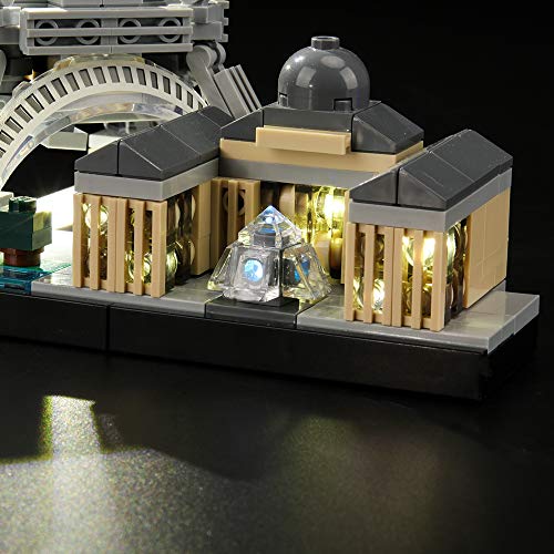 LIGHTAILING Conjunto de Luces (Architecture Paris) Modelo de Construcción de Bloques - Kit de luz LED Compatible con Lego 21044 (NO Incluido en el Modelo)