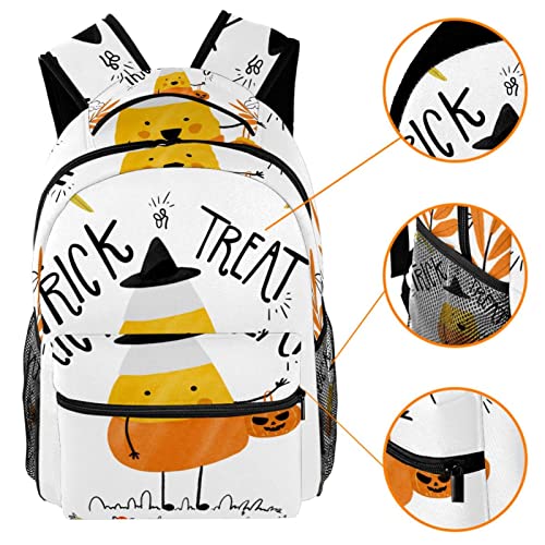 Linda mano dibujado Halloween truco o trato-01 mochila personalizada, Multicolor