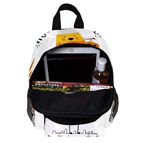 Lindo mini paquete bolsa mochila ligera linda dibujada a mano Halloween truco o trato-01, Multicolor