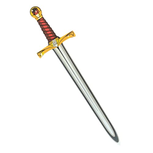 Liontouch - Espada del Rey Piedra Roja | Juguete Medieval de Espuma para niños con Tema Real | Armas seguras y Divertidas para Disfraces y Juegos Infantiles