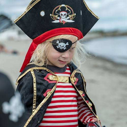 Liontouch - Parche Pirata para el Ojo - Capitán Rayo Rojo | Juguete para Juego Imaginario para Niños y Pequeños con Motivo de Calavera | Disfraces, Vestidos Elegantes y Trajes para Niños