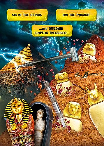 Lisciani - Crazy Science - Pyramide - Kit Educativo - Descubrimiento del Antiguo Egipto - Arqueología - Jeroglíficos - Decoraciones 3D - Para Niños a partir de 7 años