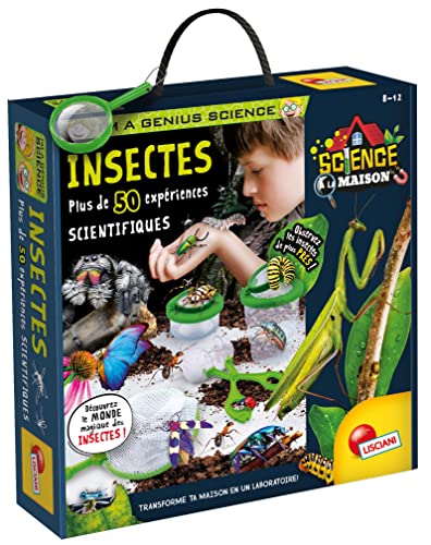Lisciani I'm A Genius Ciencia En Casa Insectos-Juegos para niños-FR97371-8-12 Anni, FR97371