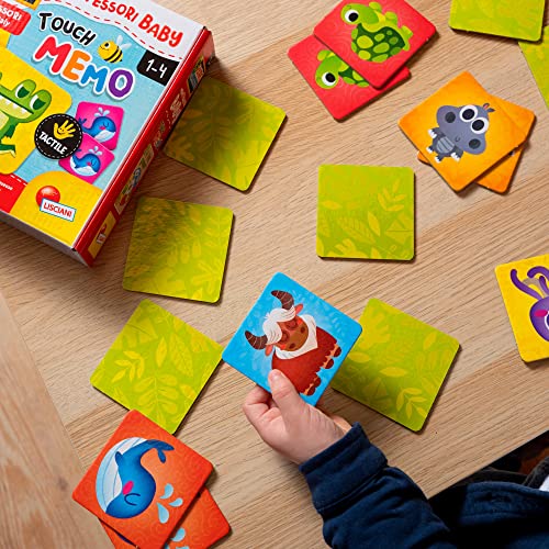 Lisciani - Montessori Baby Touch - Memo - Juego educativo táctil para bebés a partir de 1 año - 92703