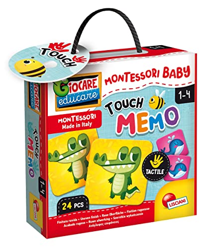 Lisciani - Montessori Baby Touch - Memo - Juego educativo táctil para bebés a partir de 1 año - 92703