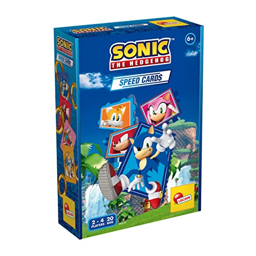 Lisciani - SONIC the HedgeHog - Juego de Cartas Speed Cards con Sonic el Erizo - Juego de Estrategia para Niños a Partir de 6 años - 2 Jugadores o Más
