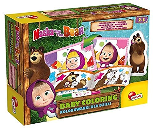 Liscianigiochi - Masha y el Oso Baby Coloring - Juego educativo creativo para niños a partir de 2 años (78066)