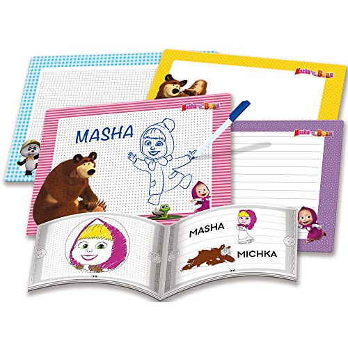 Liscianigiochi - Masha y El Oso-Escuela de Dibujo Juego Creativo para niñas, Multicolor (85996)
