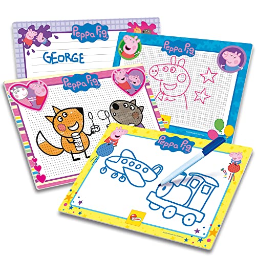 Liscianigiochi Peppa Pig Escuela de Dibujo-Juego Educativo Creativo para niños a Partir de 3 años, Color no aplicable (92215)