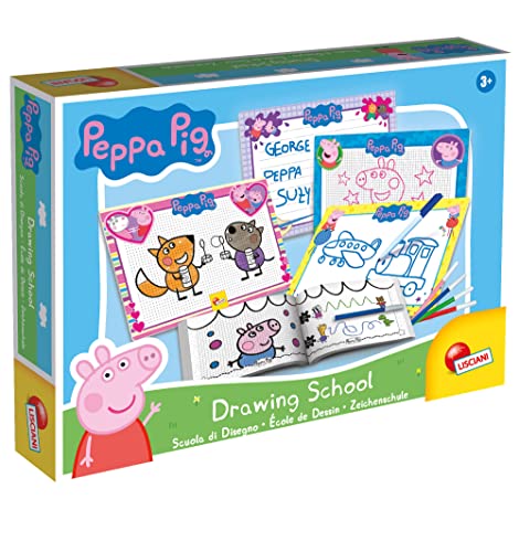 Liscianigiochi Peppa Pig Escuela de Dibujo-Juego Educativo Creativo para niños a Partir de 3 años, Color no aplicable (92215)