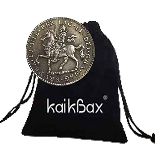 LKTingBax 1690 Monedas vintage de Irlanda - Caballero Ángel Europa Monedas – Moneda conmemorativa de desafío + bolsa de regalo KaiKBax – Regalo para papá/marido haciendo la vida más fácil