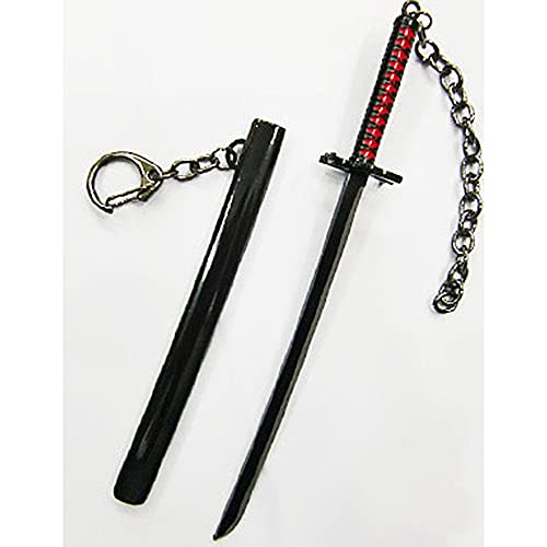 Llavero de espada de Anime para BLEACH Kurosaki ichigo, accesorios de animación, llavero de Cosplay de animales, llavero colgante, adorno colgante