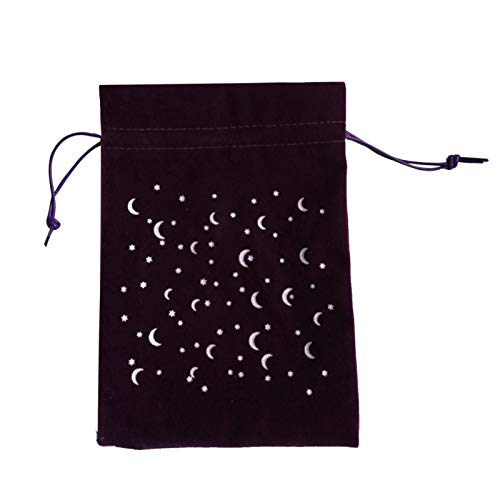 llio Star Moon Bolsa de Terciopelo Rebajas Viernes Negro 2020 Oracle Cards Bag Bruja Adivinación Bolsa de Almacenamiento de Cristal