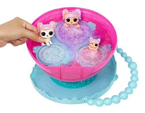 LOL Surprise Bubble Surprise Deluxe - Muñecas coleccionables, Mascota, hermanita, unboxing de sorpresas, Accesorios, reacción de Espuma Que Cambia de Color - para niños de 4+ años