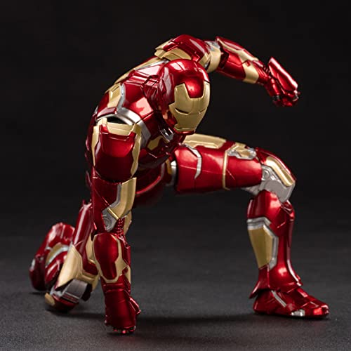 LonullyMege Ironman MK43 Figura de acción-2022 Nueva pintura de lujo de 7 pulgadas exquisita colección modelo móvil regalo (MK XLIII)