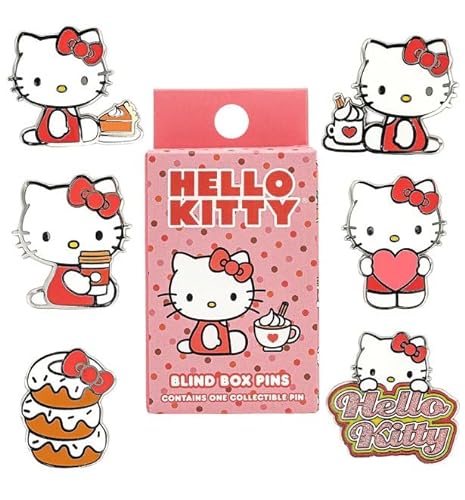 Loungefly Pin Saniro - Hello Kitty - Blind Enamel Pin Purchase - Hello Kitty Pins de Esmalte- Broche Coleccionable - para Mochilas Y Bolsos - Idea de Regalo- Mercancia Oficial - Anime Fans