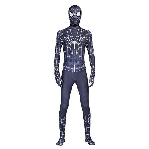 LQ-LIMAO Disfraz de cuerpo entero de Venom Spider Man, simbionte, cosplay, para niños y adultos, fiestas de cumpleaños, juego de rol, ropa siamesa, ropa siamesa, ropa para fanáticos de la película,