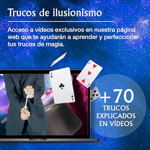 LUGY Magic Secrets - Kit de Magia - 70 Trucos - Nivel Principiante/intermedio - Vídeos tutoriales gratuitos - Juego para niños y Adolescentes a Partir de 8 años