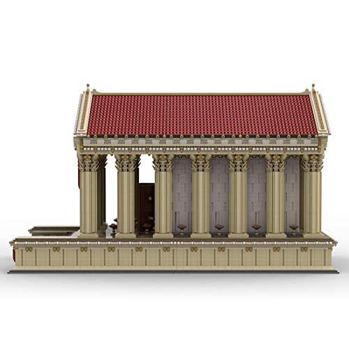Lumitex UCS Templo Romano Bloques de sujeción Bloques de construcción de arquitectura, 20179 piezas Gran Templo Novela Antigua Bloques de sujeción Arquitectura Edificio Modular Compatible con Lego,